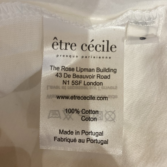 ETRE CECILE PRESQUE PARISIENNE | Size S | white oversized graphic tshirt - Picture 10 of 11